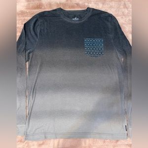 Unisex long sleeve Hollister shirt with front pocket